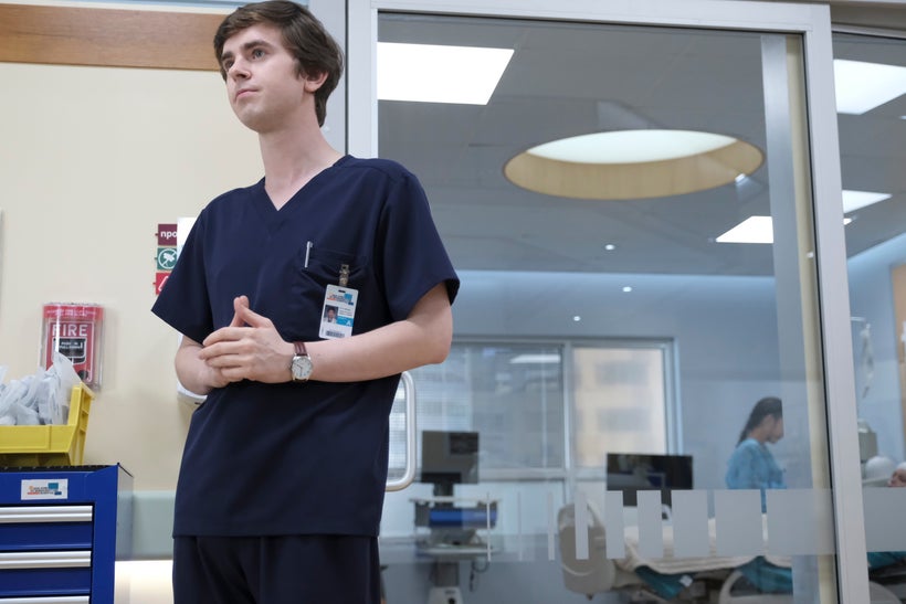 Freddie Highmore as Dr. Shaun Murphy.