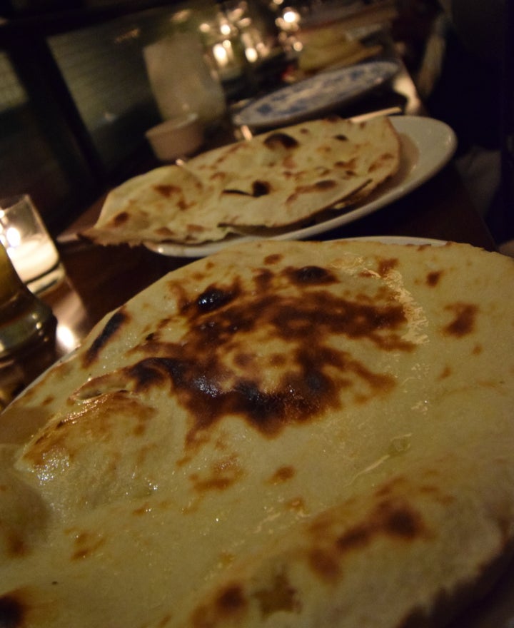 <p>Garlic and Rosemary Naan at Paowalla</p>