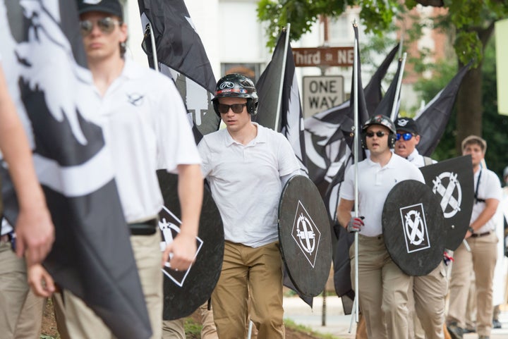 Neo-Nazis, white supremacists and others in the alt-right gathered in Charlottesville in August.