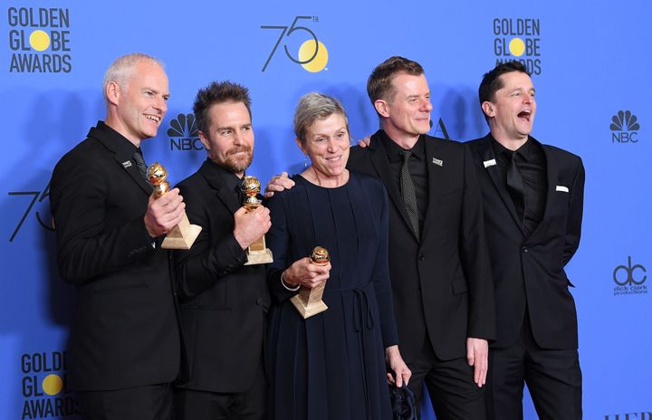'Three Billboards Outside Ebbing, Missouri' won four prizes at the Golden Globes