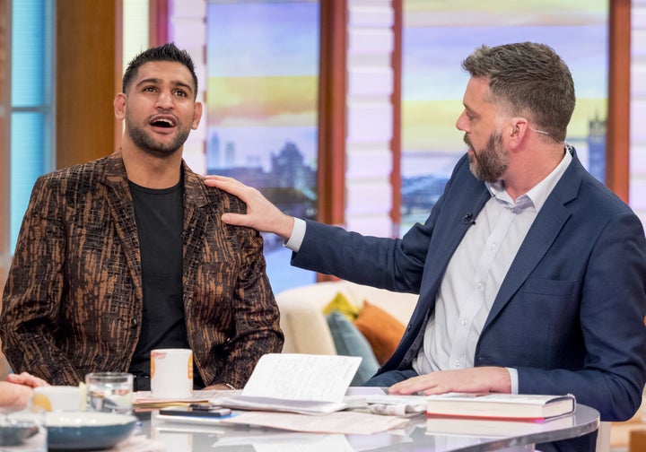 Iain Lee confronted Amir Khan on 'GMB'