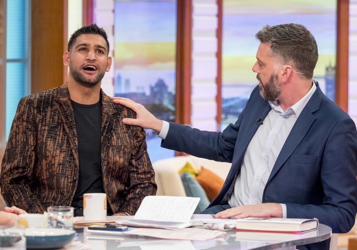Iain Lee confronted Amir Khan on 'GMB'