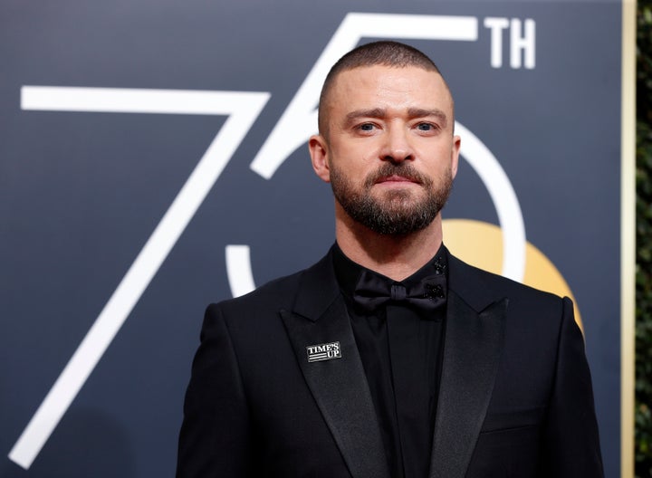 Justin Timberlake arrives at the Golden Globes on Jan. 7. 