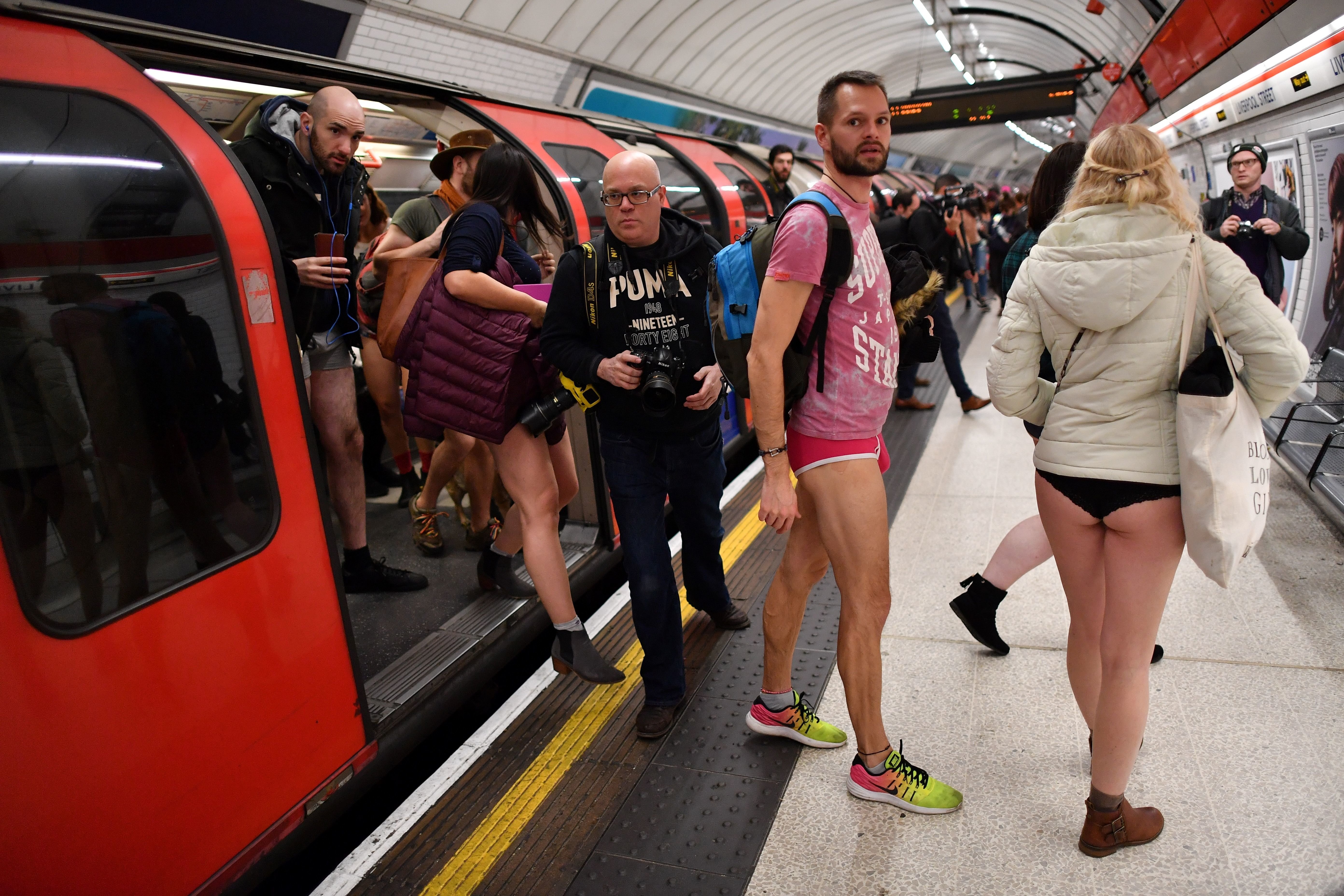 Heres What No Trousers Day Looked Like in London  HuffPost Entertainment
