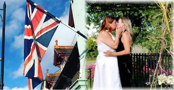 Laurie (American) and Caroline (British), Wedding Day, Midhurst, West Sussex, England.