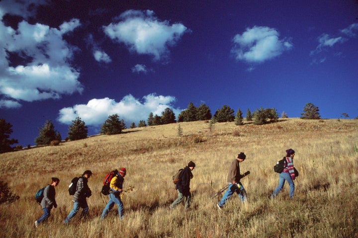 <p>Prescott College, Interpreting Nature class, Hart Prairie Preserve. </p>