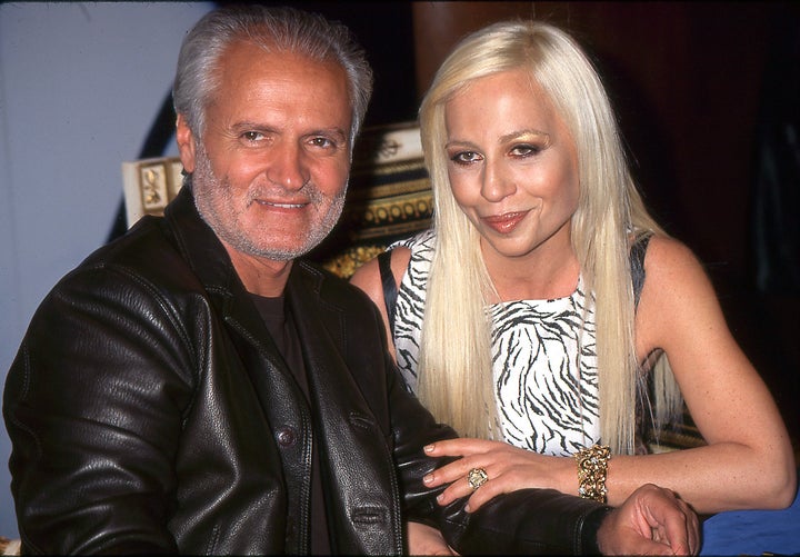 Gianni and Donatella Versace.