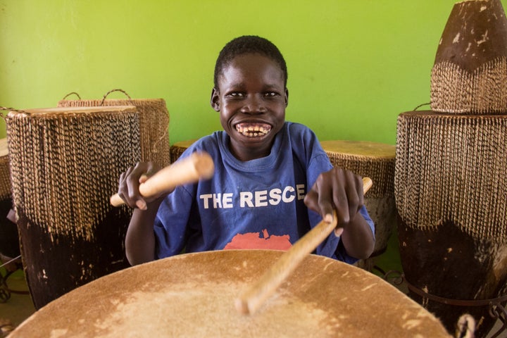 Music therapy has helped Opiyo Ballam, 19, in his battle with nodding syndrome.