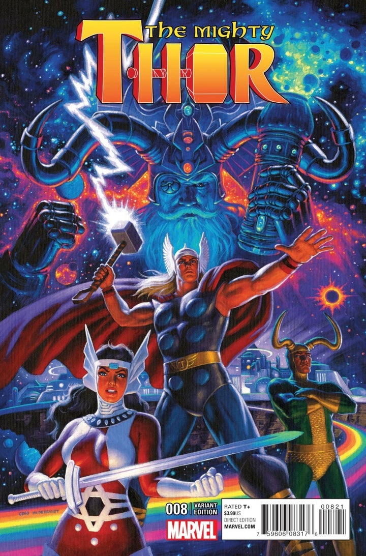 <p>Greg Hildebrandt Artwork - Copyright Marvel</p>