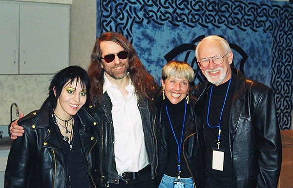 <p><em>Greg Hildebrandt, Jean Scrocco , Joan Jett and Paul O’ Neill - Spiderweb Gallery</em></p>