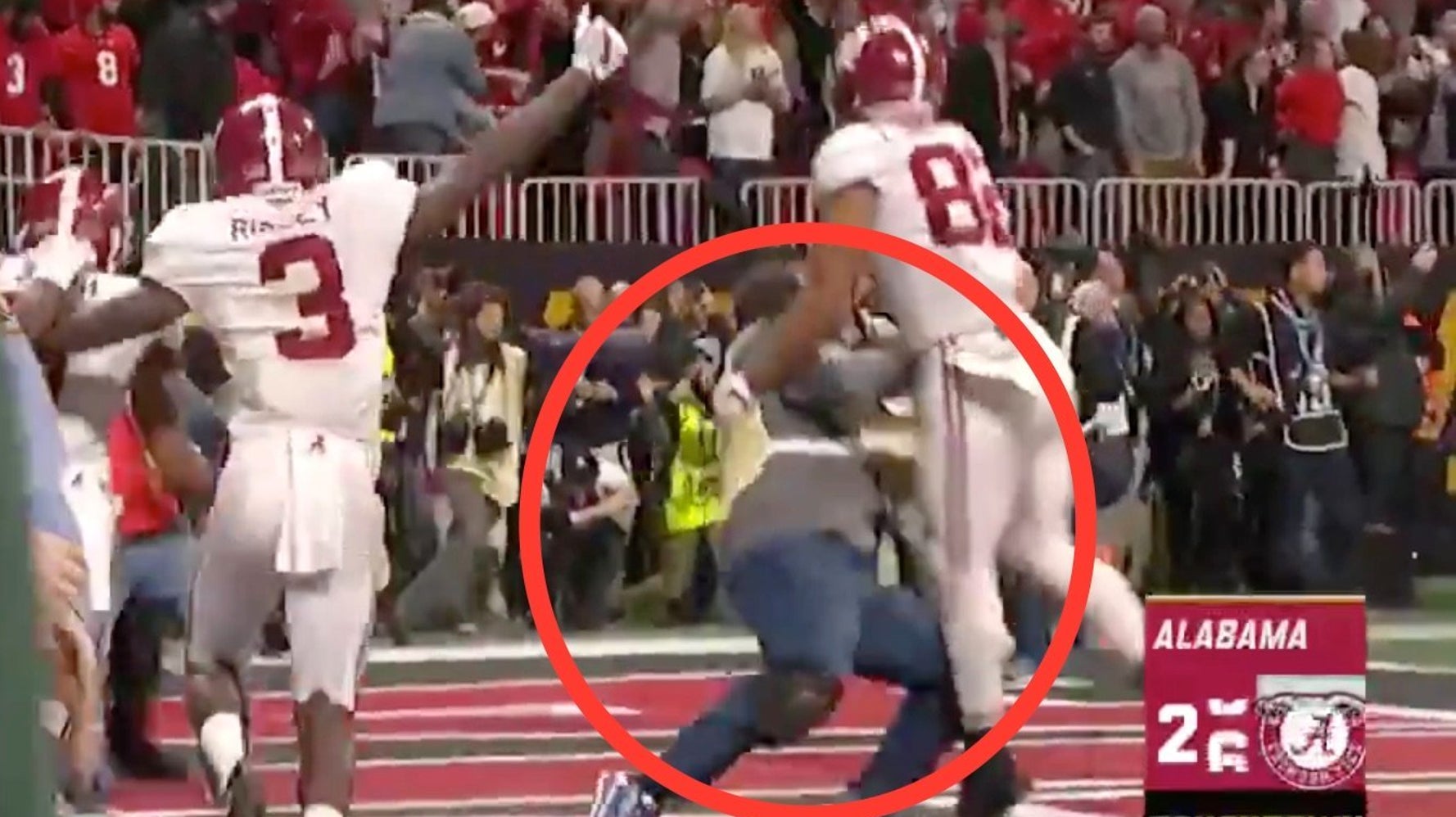Photographer Gets Absolutely Flattened On The Final Play Of The Game