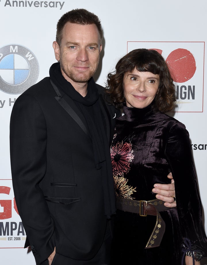 O Ewan McGregor με την πρώην συζυγό του, την ελληνο-γαλλικής καταγωγής Eve Mavrkis, το 2016. 