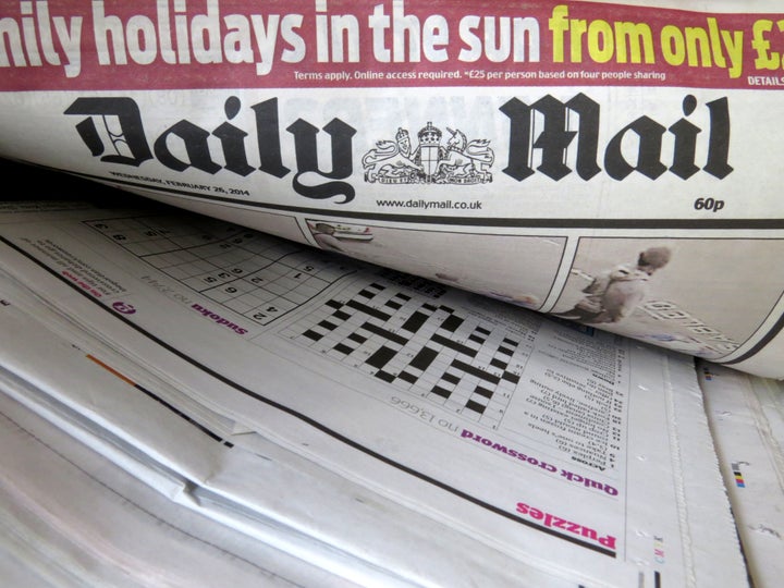 The Daily Mail was available in Virgin Trains on-board shops and was offered in first-class carriages.