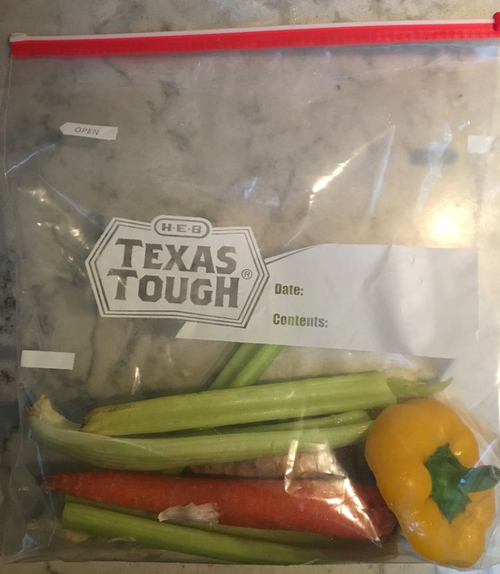 Wash and cut veggies so they’re ready to be cooked (or snacked on)—then when it’s time to eat, you’re halfway to a meal! This is a great way to involve the kids when they may have more free time on the weekend.