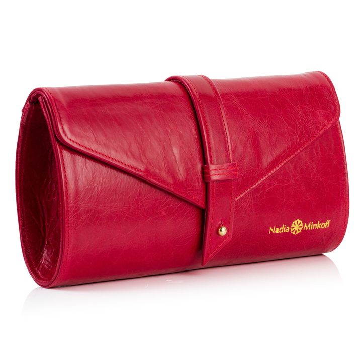 The Newington clutch in red