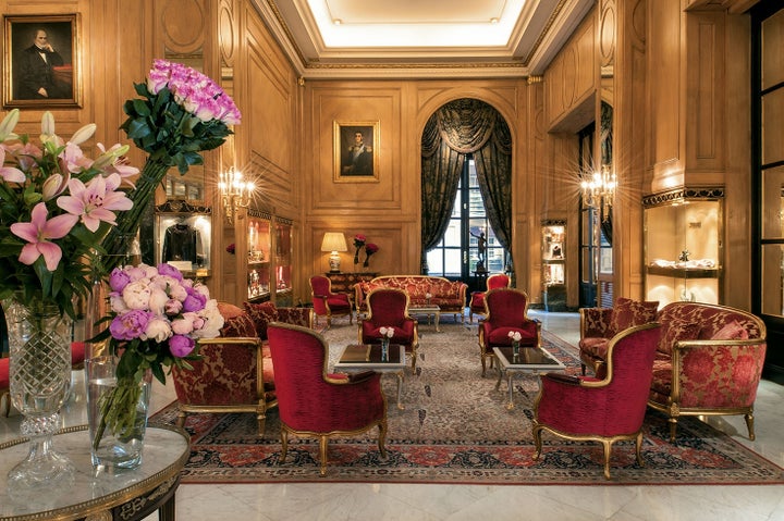 The romance of a bygone era greets guests in the lobby of the Alvear Palace.