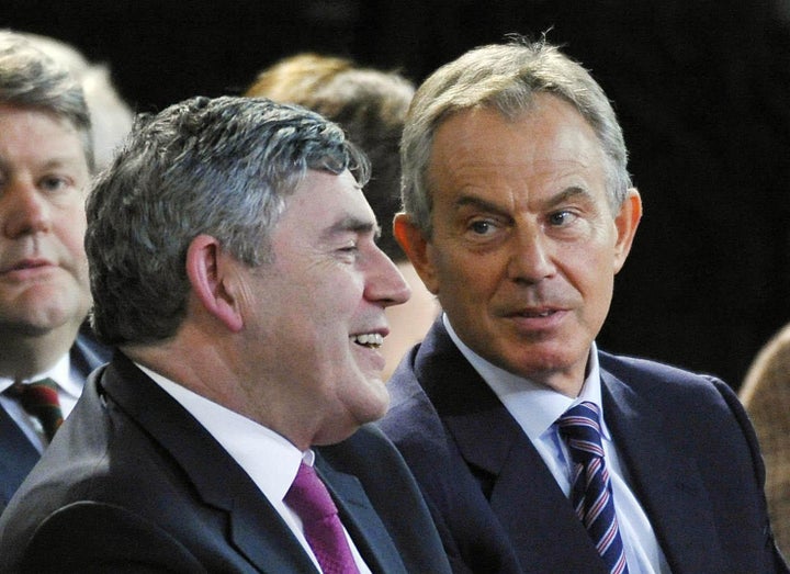 Gordon Brown and Tony Blair