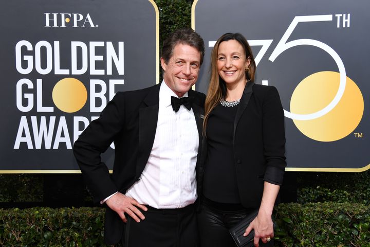 Hugh and Anna attended the Golden Globes together on 7 January.