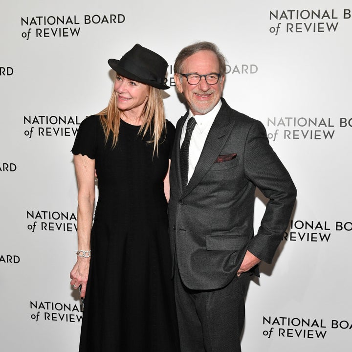 Steven Spielberg, with wife Kate Capshaw at the National Board of Review Awards dinner, said the time has come for women directors.