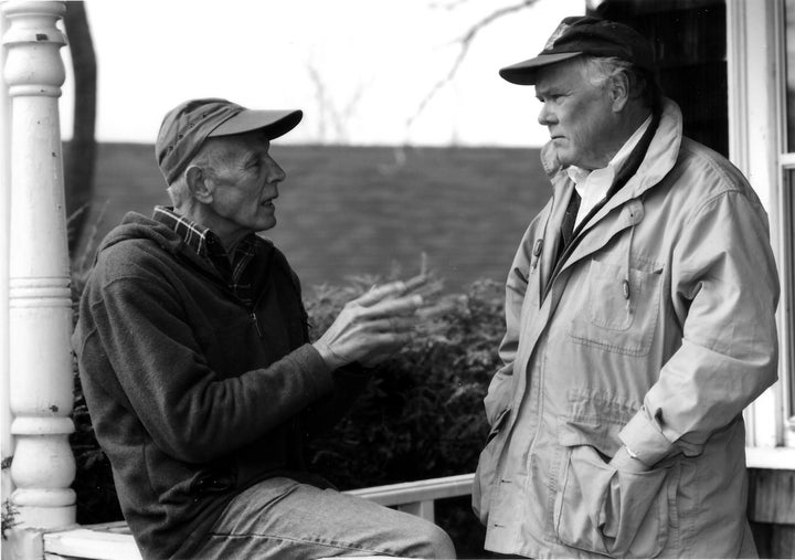 <p>Arthur Glowka (left) and Bob Boyle (right) founding members of the Hudson River Fishermen’s Association now known as Riverkeeper. 1996</p>