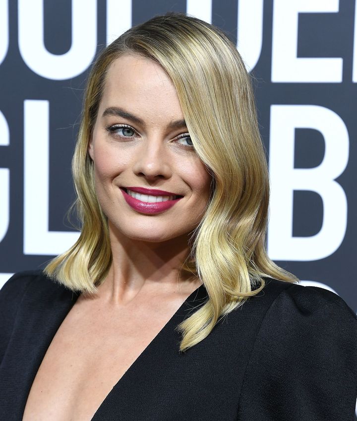Margot Robbie on the red carpet of the 2018 Golden Globes. 