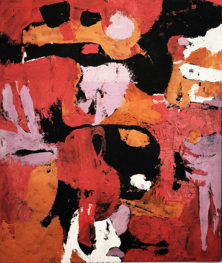 <p>Charlotte Park, <em>Untitled</em>, ca. 1950-51, Oil on canvas, 42 x 35 in. </p>