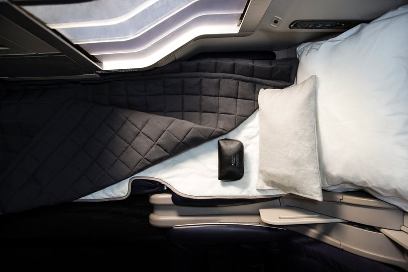 Comfortable new bedding is being introduced in British Airways business class for long-haul flights. Mine did not look this