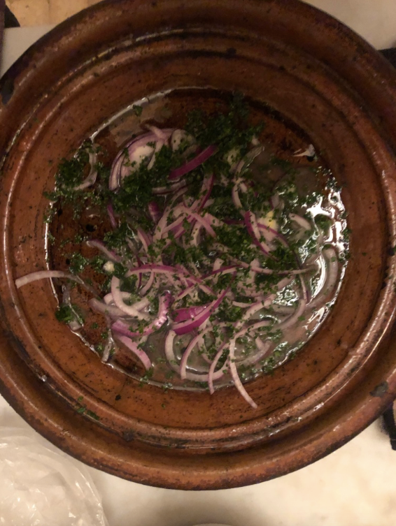 <p>Chermoula for the chicken</p>