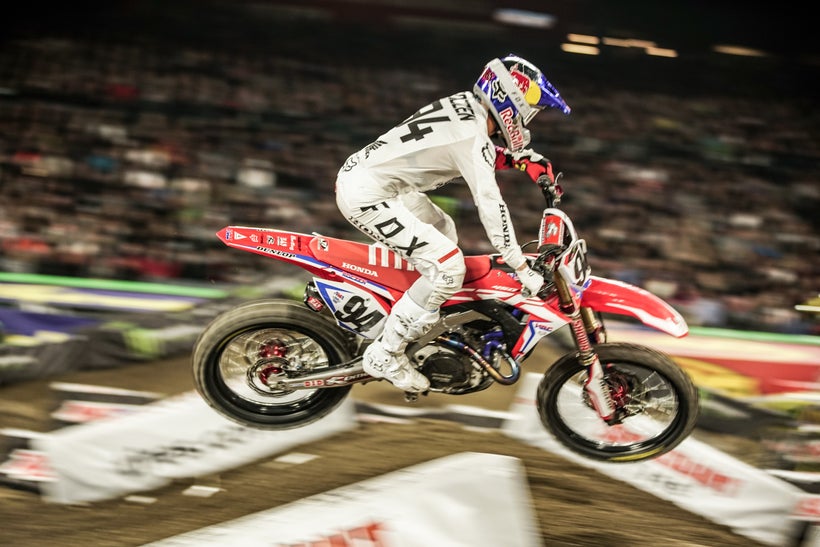 Ken Roczen put in a solid performance in his first race since suffering a severely broken arm nearly one year ago.