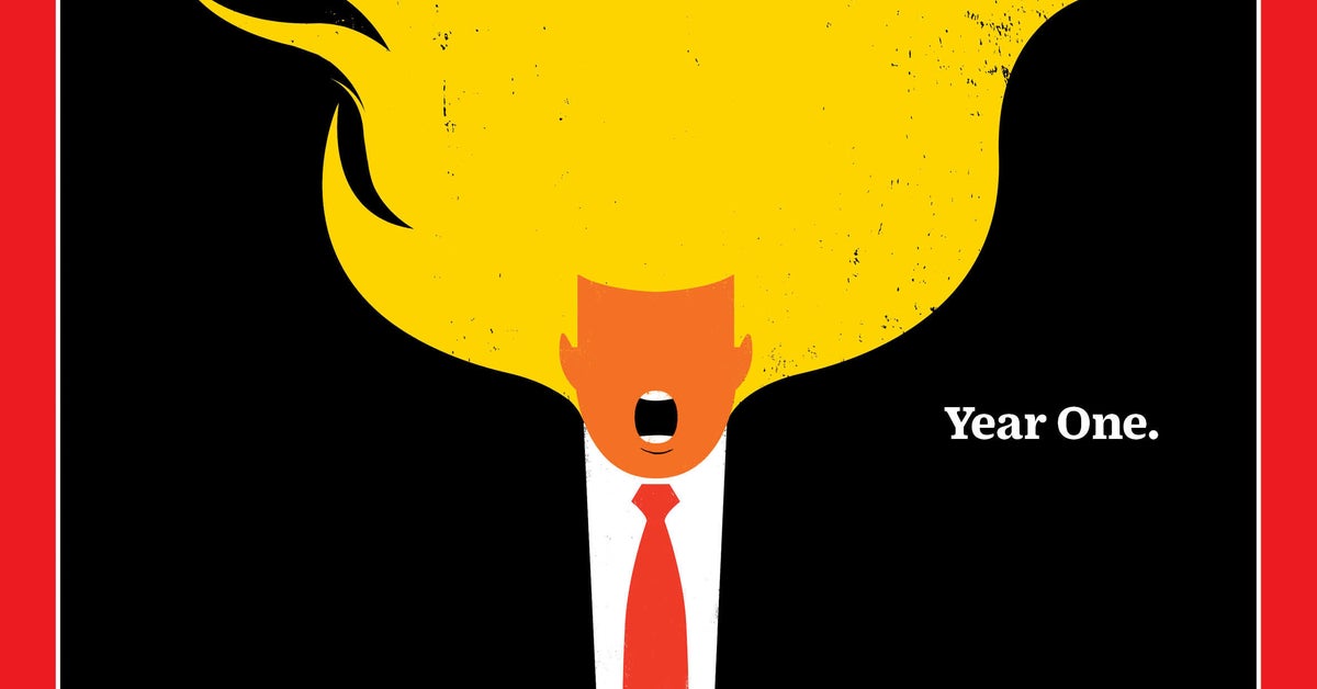 Time Magazine's Latest Cover Has Trump's Hair On Fire To Illustrate ...