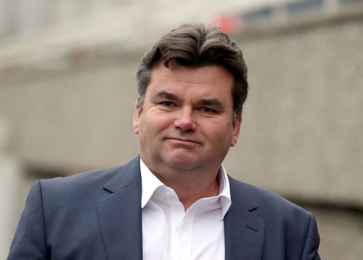 Former BHS owner Dominic Chappell arrives at Brighton Magistrates' Court.