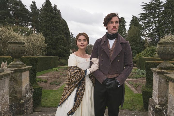 Jenna Coleman and Tom Hughes as Victoria and Albert. 
