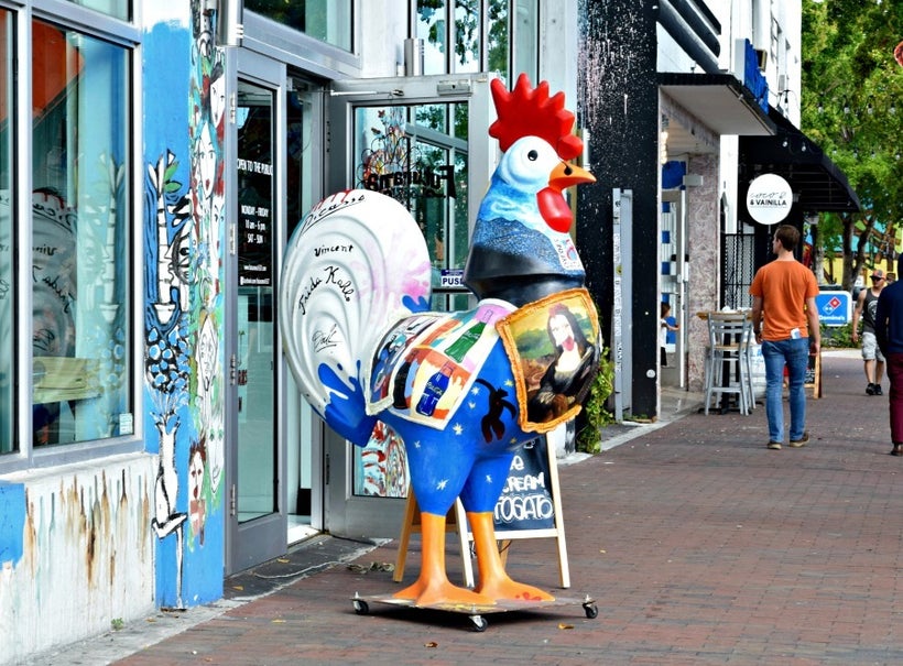 Colors in Calle Ocho in Miami