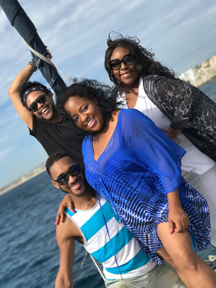 Jawn Murray, Alex Hill, Sherri Shepherd and Loni Love in Los Cabos