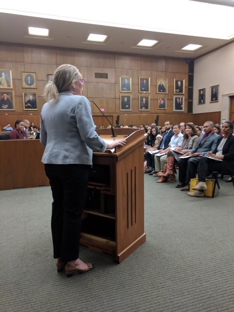 Speaking at the ceremony