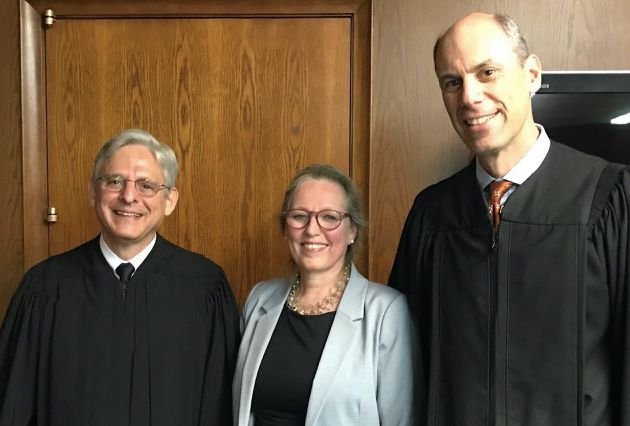 With Judge Garland (L) and Judge Boasberg (R) after the ceremony. 