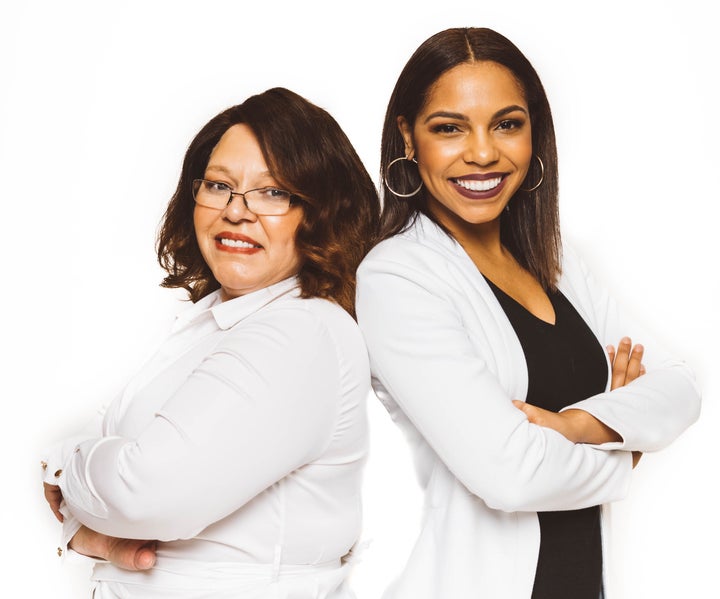Wiseman with her mother, who is also her business partner.