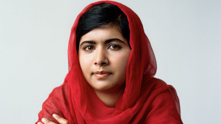 <p>Malala Yousazai, youngest Nobel Prize laureate, activist for female education</p>