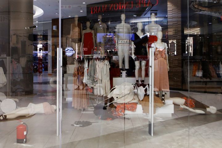 Protesters stormed the H&M store in Sandton City shopping mall in Johannnesburg over an alleged racist slogan printed on a hoodie.