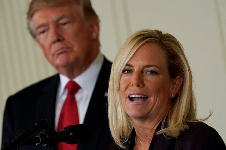 Homeland Security Secretary Kirstjen Nielsen said she takes "a little offense to allegations that the president is racist."
