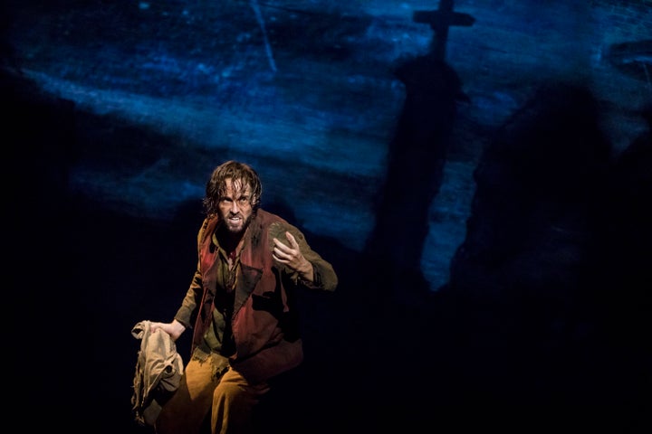 Nick Cartell as Jean Valjean in Les Miz