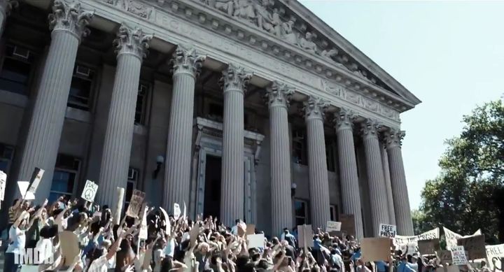 <p><strong>Protesters in The Post demonstrating outside The Supreme Court building in support of full disclosure of what the government knew about the Vietnam War and when they knew it.</strong></p>
