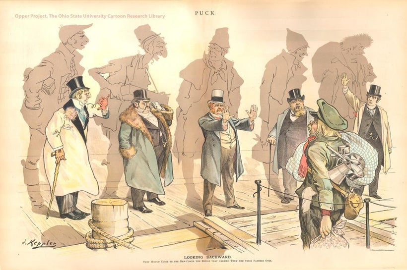 Looking Backward” by Joseph Keppler, 1893