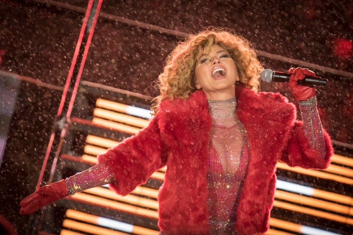 Shania Twain performs during the halftime show of Canada's Grey Cup football game in November.