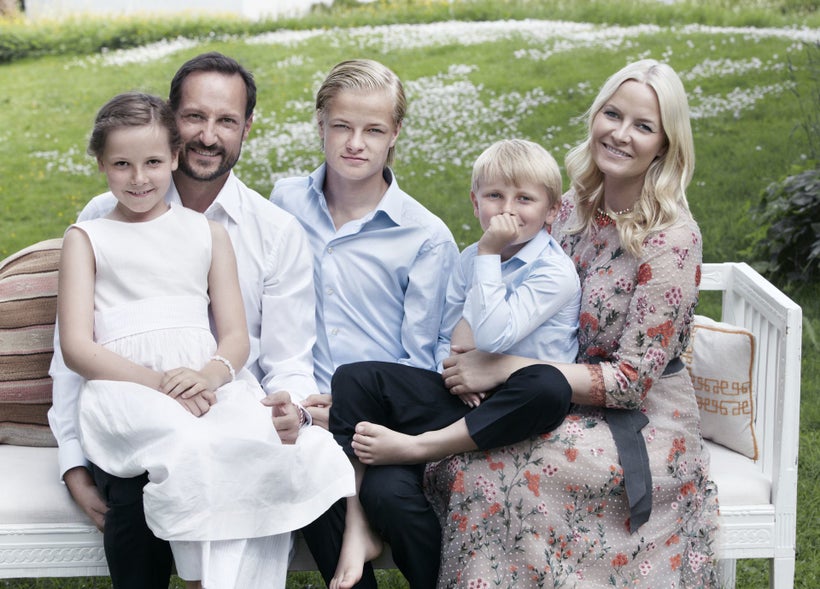 The next generation of Norwegian royals including HRH Princess Ingrid Alexandra (L) who is next in line to the throne after h