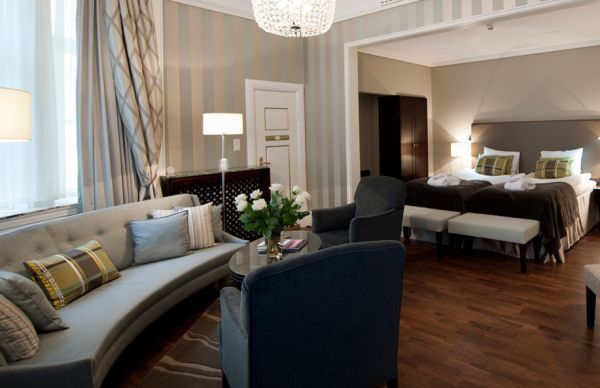 A Junior Suite at the Grand Hotel, Oslo. 