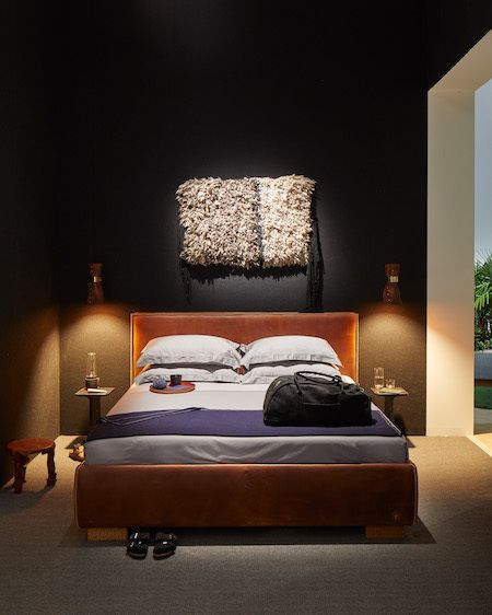The leather hand-stitched bed from Birkenstock
