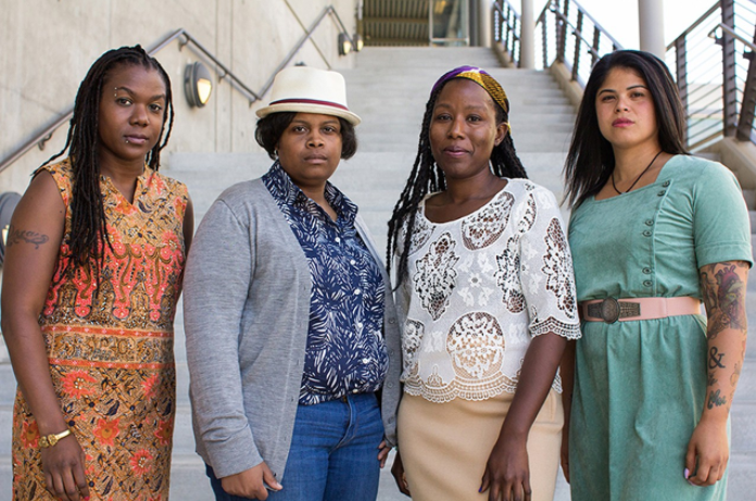 Andrea Unsworth, left, Amber Senter, Tsion Lencho and Nina Parks formed the nonprofit Supernova Women in 2015.