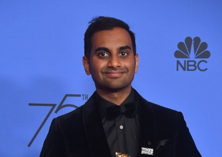 <p>Aziz Ansari at the 75th Annual Golden Globe Awards.</p>