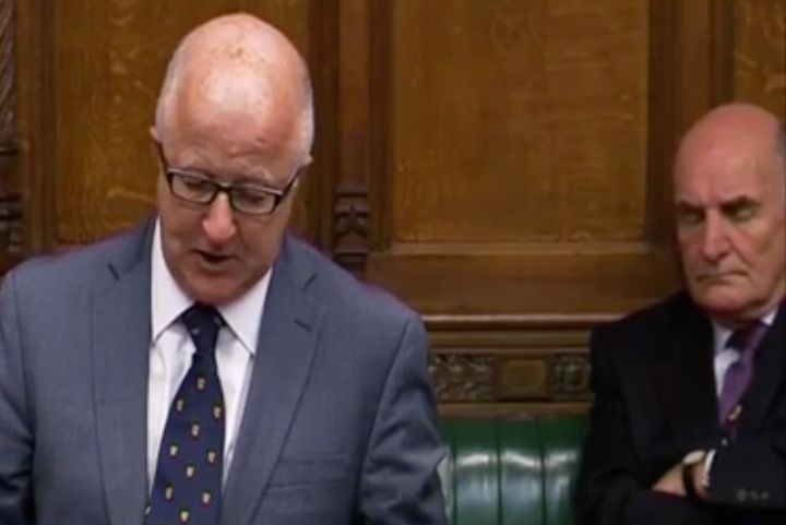 Stephen Pound, right, said he was "concentrating", not sleeping, in 2012.